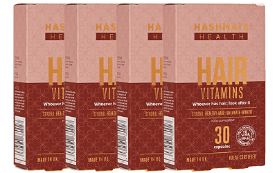 Hair Vitamins (30 capsules) x4 Bundle - Hashmats Health