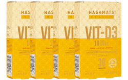 Vit-D3 1000iu (30x4 capsules) Bundle - Hashmats Health